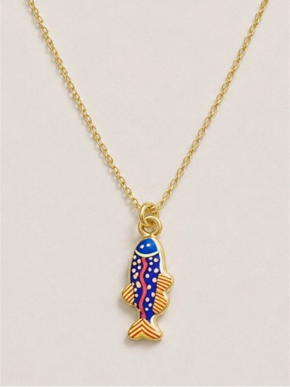 New! Coastal Blue Petite Fish Necklace NWOT 5072